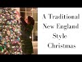 A Classic Colonial Christmas Home tour in true traditional New England style