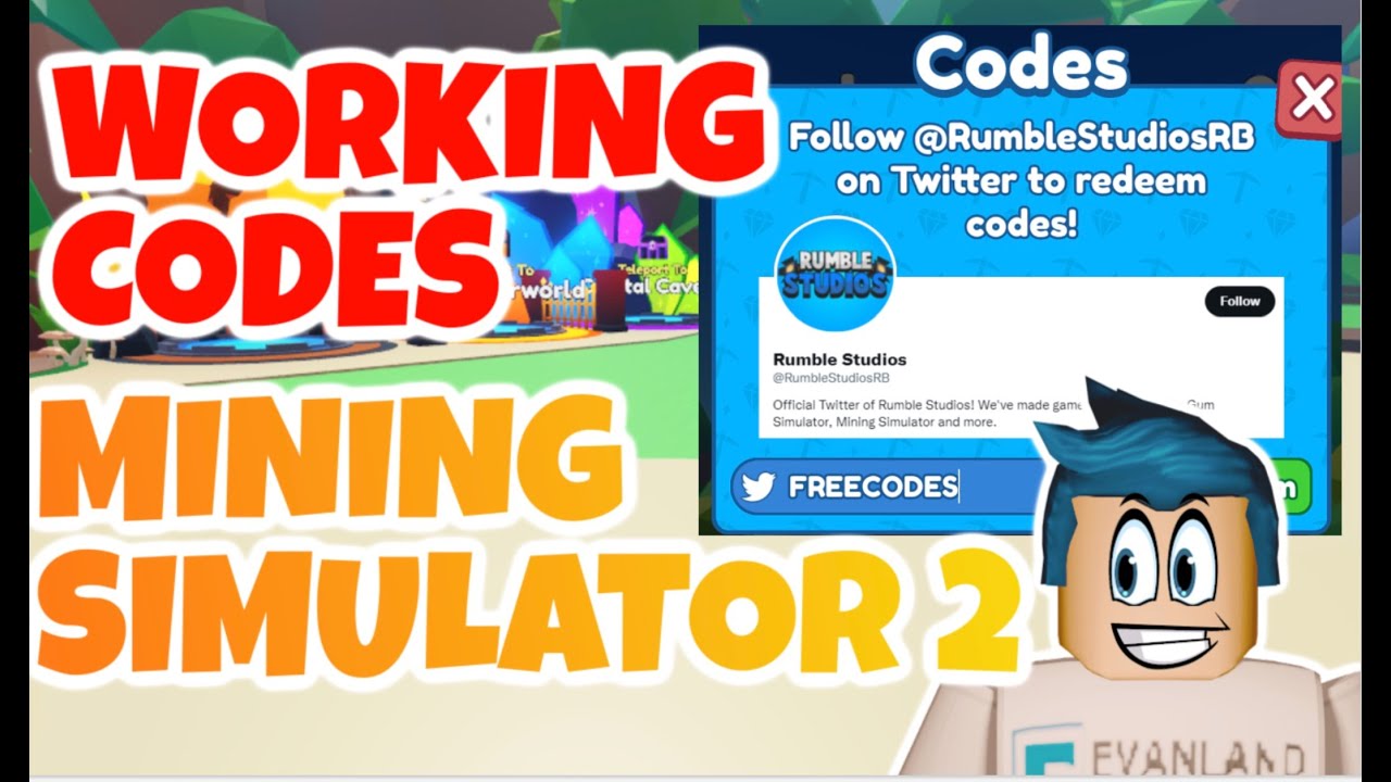 ALL WORKING CODES IN MINING SIMULATOR 2 ROBLOX YouTube
