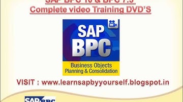 SAP BPC 10 Online Training Videos - NEW  IDEA