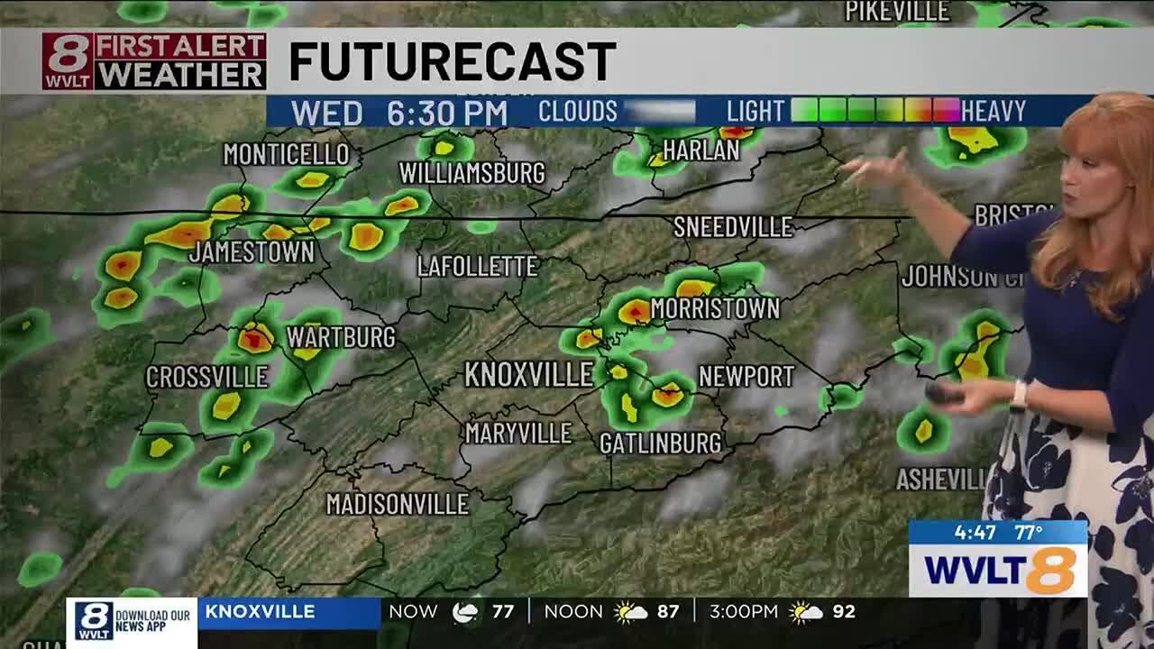 Steamy with isolated storms for now - YouTube