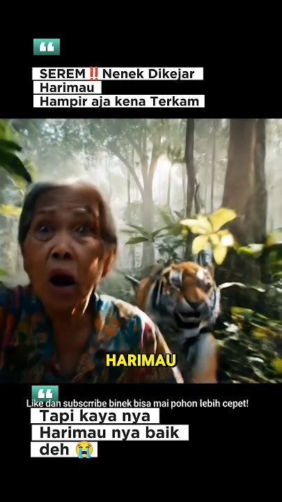SEREM‼️ Nenek Dikejar Harimau pas lagi sendirian di hutan #ai #lucu #ngakak #fyp #viral #memes