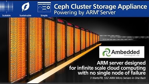 Ceph Cluster Storage Appliance ARM Micro Server by Ambedded