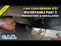 Water tank installation part 2 preparing the tanks and fitting on a citroen relay l4h3