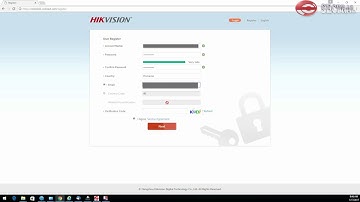 How to register a Hik-Connect account using web browser