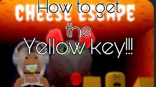 How to get the yellow key in Cheese escape ROBLOX!!!