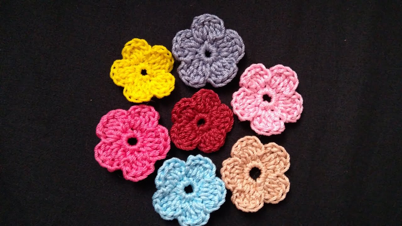 crochet Cara Merajut bunga cantik YouTube