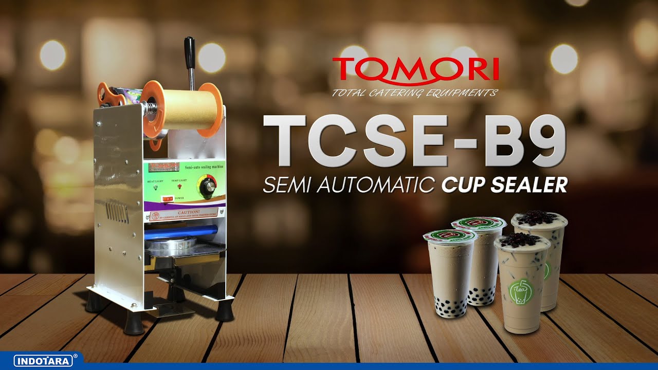 JUAL MESIN SEGEL TUTUP GELAS SEMI OTOMATIS DARI TOMORI TCSE-B9 COCOK UNTUK USAHA MINUMAN KEKINIAN!!!