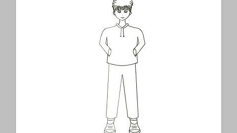 Drawing character lineart in photoshop using mouse