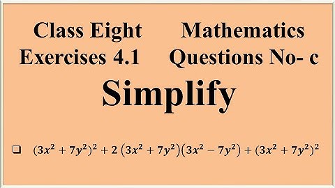 Simplify || Class 8 math chapter 4.1 || JSC math chapter 4.1 || Class eight math Chapter 4.1 |Part-3