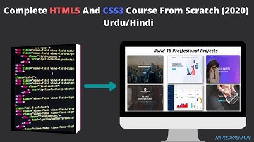 Complete HTML5 and CSS3 Course From Scratch (2020) in Urdu/Hindi | Naveedkashmire