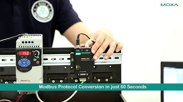 Convert Modbus RTU to Modbus TCP Protocol in 60 seconds with Moxa MB3000 Series Modbus Gateway