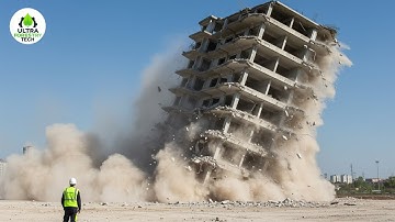 Extreme Fastest Building Demolition Compilation | Amazing Dangerous Crane Operator Skills #16