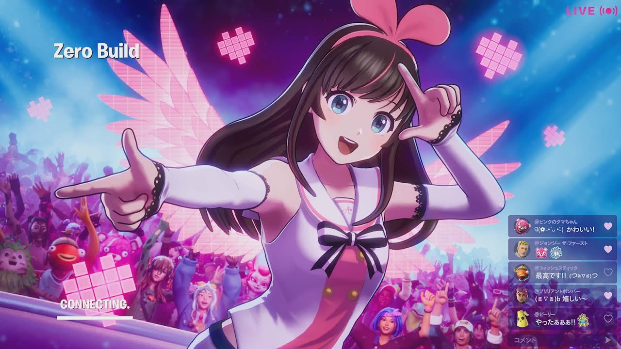 Playing Kizuna Ai In Fortnite