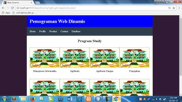 menu web dinamis menggunakan if or switch dan koneksi data base mysql di php