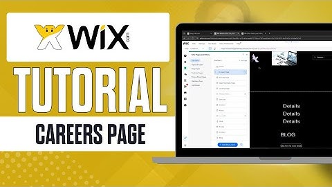 Creating a Careers Page in Wix