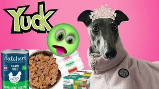 Spoilt fussy GREYHOUND refuses to eat branded dog foods!