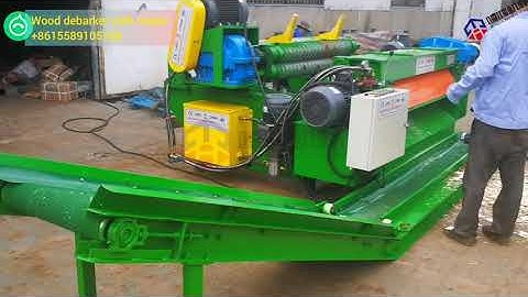 Wood debarker plus chiper，powerful chiper，chip the wood waste directly