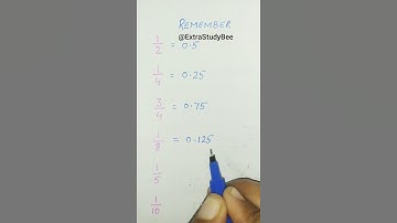 fraction to decimal (Remember) #shorts #ytshorts