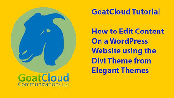 Updating WordPress website content using Divi Builder