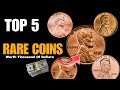 “Top 5 Rare Pennies Worth Thousands of Dollars!”🤑