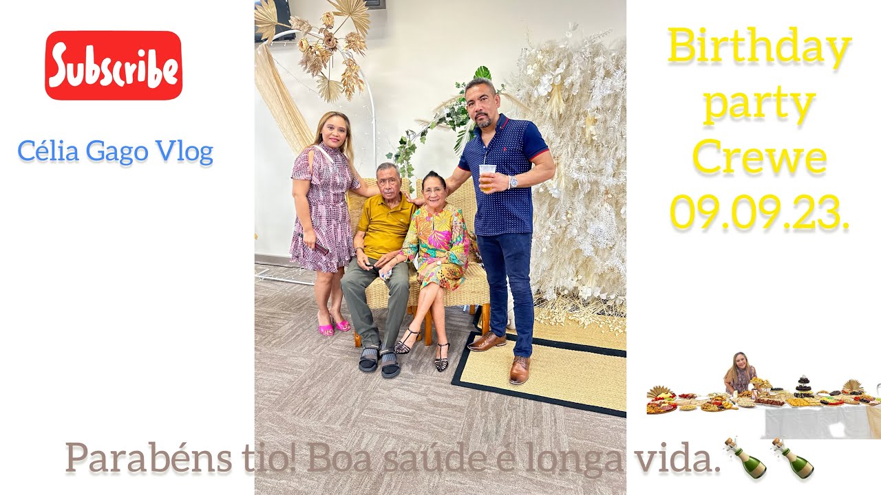 Ba assiste festa iha Crewe,family Celebrate tio Joanico 75th birthday