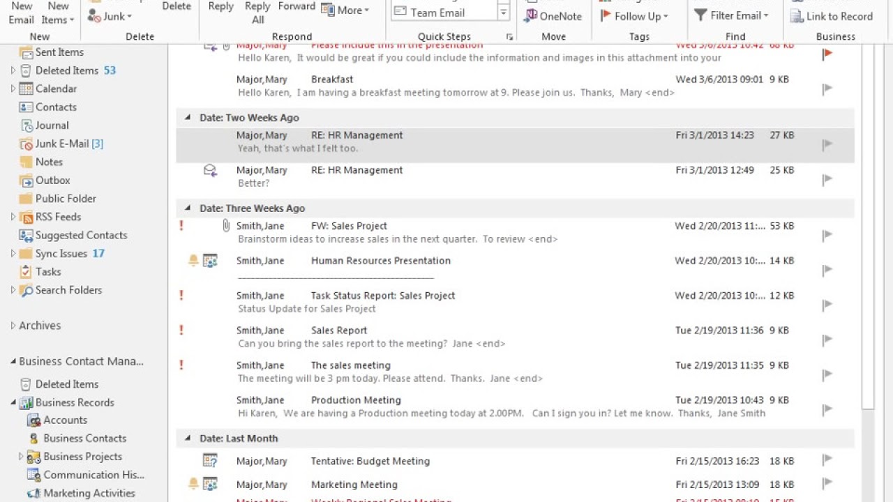 Outlook 2013 Change The Ribbon Display Options YouTube