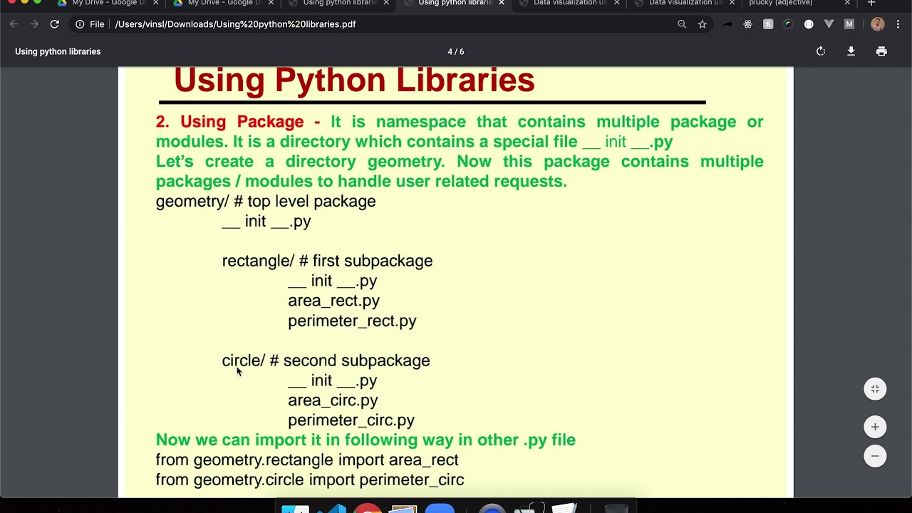 Python - Libraries - Class XII - YouTube