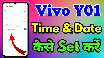 how to set date and time in vivo y01 | vivo y01 me date and time set kaise kare