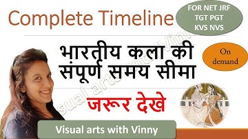 TIMELINE OF INDIAN HISTORY PART-1  full detail in hindi english // visual arts Net jrf  tgt pgt