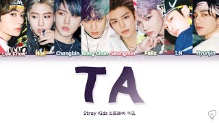 STRAY KIDS 스트레이 키즈 - TA 타 (Color Coded Han/Rom/Eng Lyrics) chords