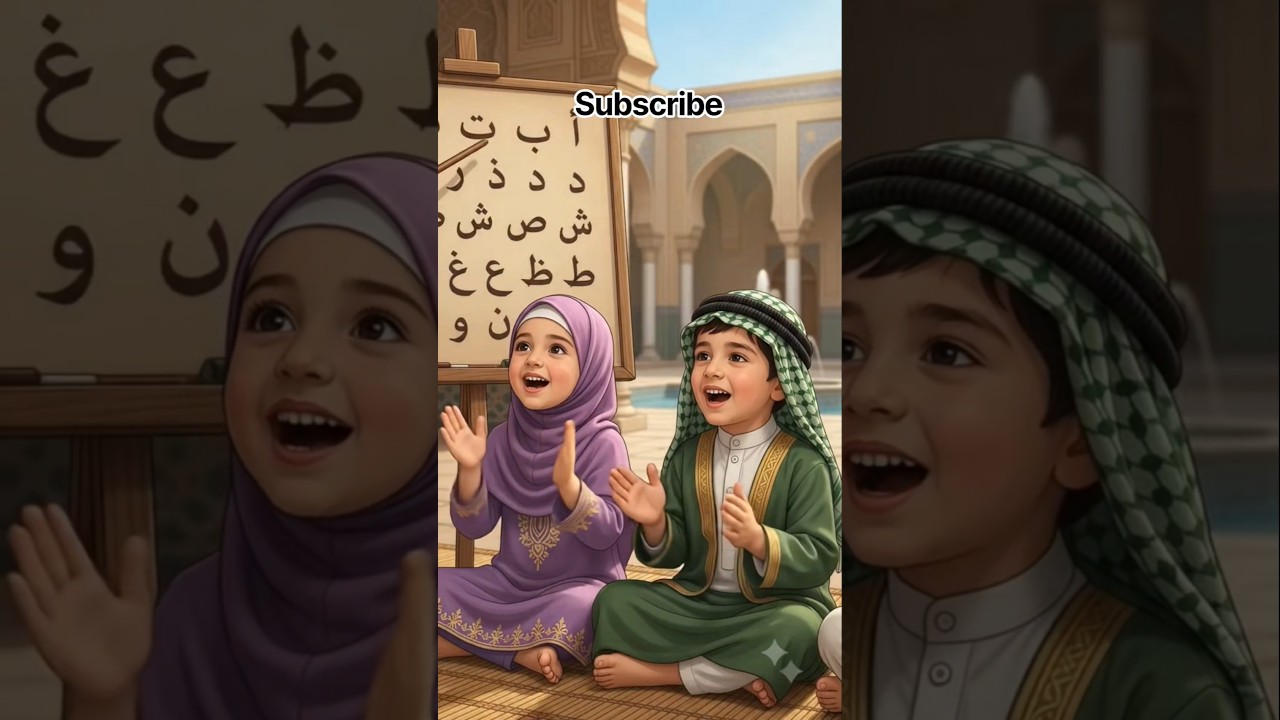 ✨ Alif Baa Taa 🌙 Arabic Alphabet for Kids song | Fun Islamic Learning 🎵#Shorts #Viral #IslamicKids