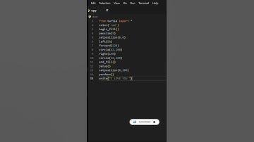 Impress your CRUSH ❤️ with Python || python turtle || #coding #shorts