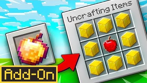 FREE UNCRAFTING ITEMS ADDON For Minecraft Bedrock Edition Players!