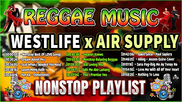 REGGAE Mashups & Remixes of  Popular Songs 2023 ►WESTLIFE ft AIR SUPPY◄ DJ Reggae Remix Songs TIKTOK