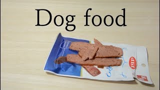 Dog food beef & sasami(chicken) ドックフード ビーフ& ササミ dbf デビフペット株式会社 17歳の老犬ダックスフンドも美味しく食べます！