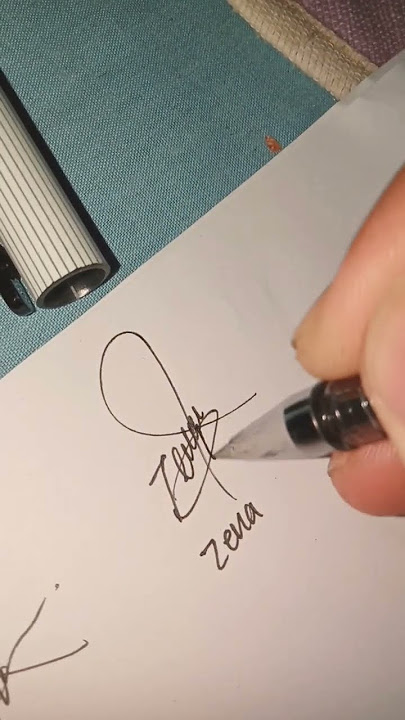 Signature Inspiration Name Zena #shorts #signature #lettering #youtubeshorts