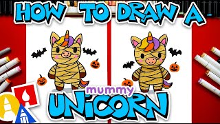 how draw mummy unicorn
