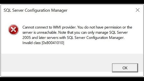 Cannot connect to WMI provider | working 100% (SQL Server Configuration)