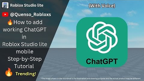 🔥How to add working ChatGPT in Roblox Studio lite mobileStep-by-Step Tutorial