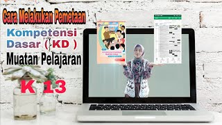 Cara melakukan Pemetaan Kompetensi Dasar Muatan Pelajaran SD Kurikulum 2013