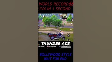 WORLD RECORD 1V4 IN 1 SECOND | NEW BGMI GAMEPLAY 2023