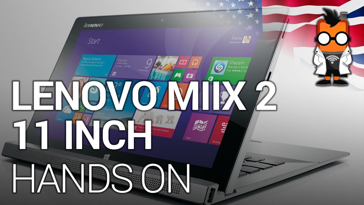 Lenovo MIIX 2 11 inch Tablet Hands On - CES 2014 [ENG] - YouTube