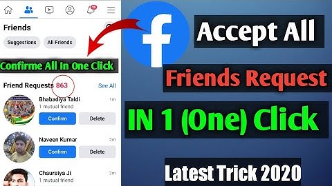 How To Accept All Friends Request On Facebook At Once | FB Par Ek Click Me Sabhi Friends Request