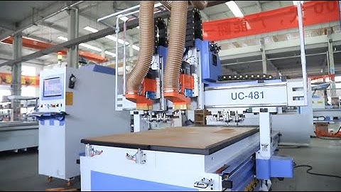 Double heads ATC CNC Router with seperately tool changers UC-481