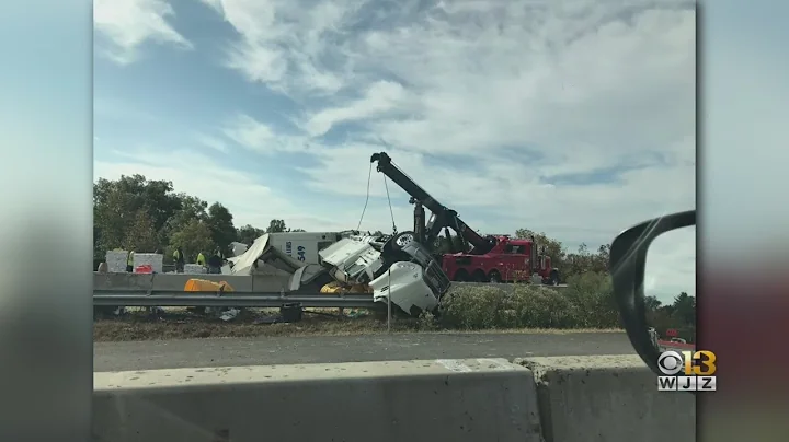 One Lane Closed Into Overnight After Tractor-Trailer Crash On I-95