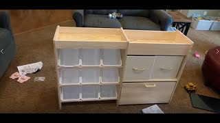 Toy Storage Organizer for Kids, 9-Bin Toy Organizer with 2-Drawers,Movable Toy Chest and Top Rack