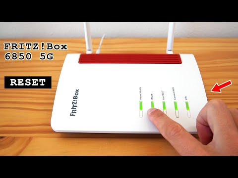 FRITZ!Box 6850 5G router Wi-Fi dual band • Factory reset - YouTube