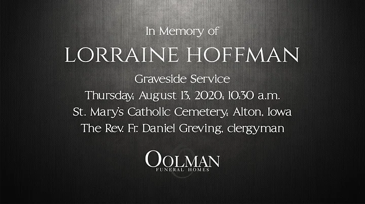 Lorraine Hoffman Graveside Service