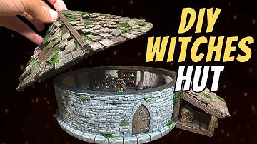 Eenvoudige D&D-terreinbouw: De Heksenhut (speelbaar interieur)