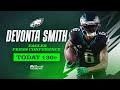 Devonta smith eagles press conference  today at 130 pm